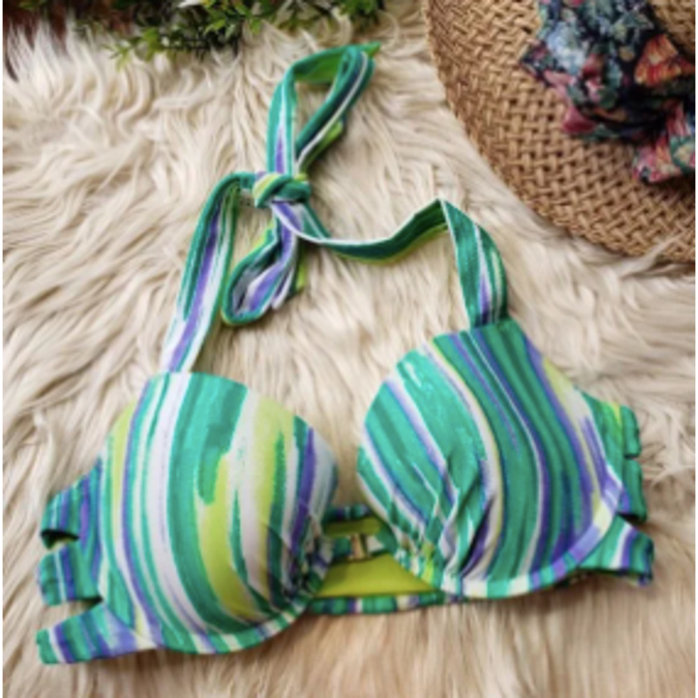✔️ AERIE push up padded swimsuit bra 34C